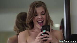 Tall babe lurade till gay av bästa man före bröllopet